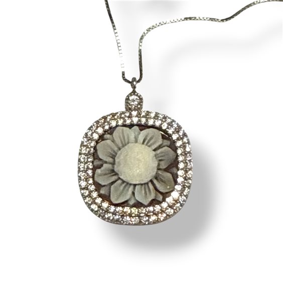 Necklace Mandile 1922 Woman Cammei  in Silver Conchiglia 2KK63191 - 2KK63191